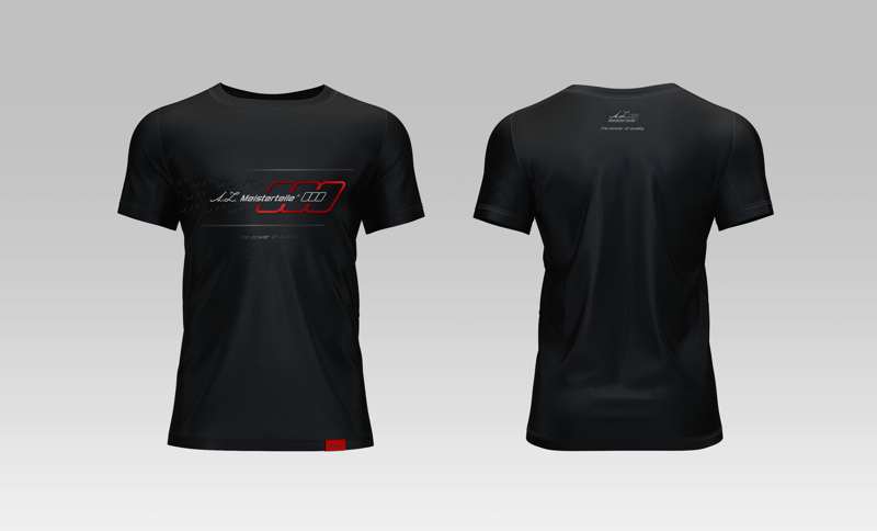 T-shirt - Baumwolle - Kurze Ärmel - Schwarz - AZ-MT Design